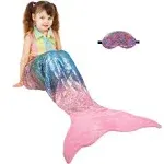 Mermaid Tail Blanket Plush Flannel Sleeping  Blanket for Kids Boys Girls  | eBay