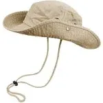 Bucket Hats with String Wide Brim Hiking Fishing UV Sun Protection Safari Unisex Boonie