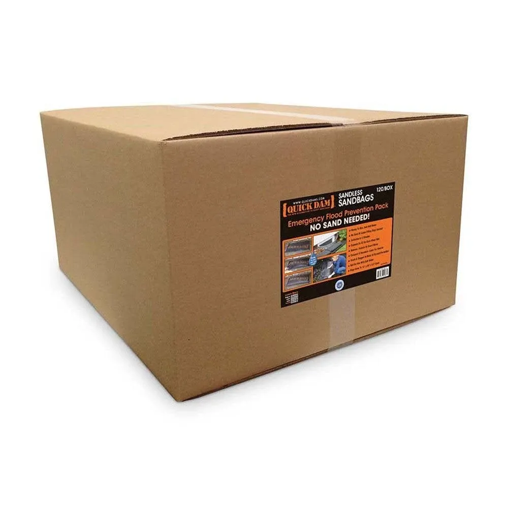 Quick Dam Water Activated Flood Bags 12in x 24in (120/pack)