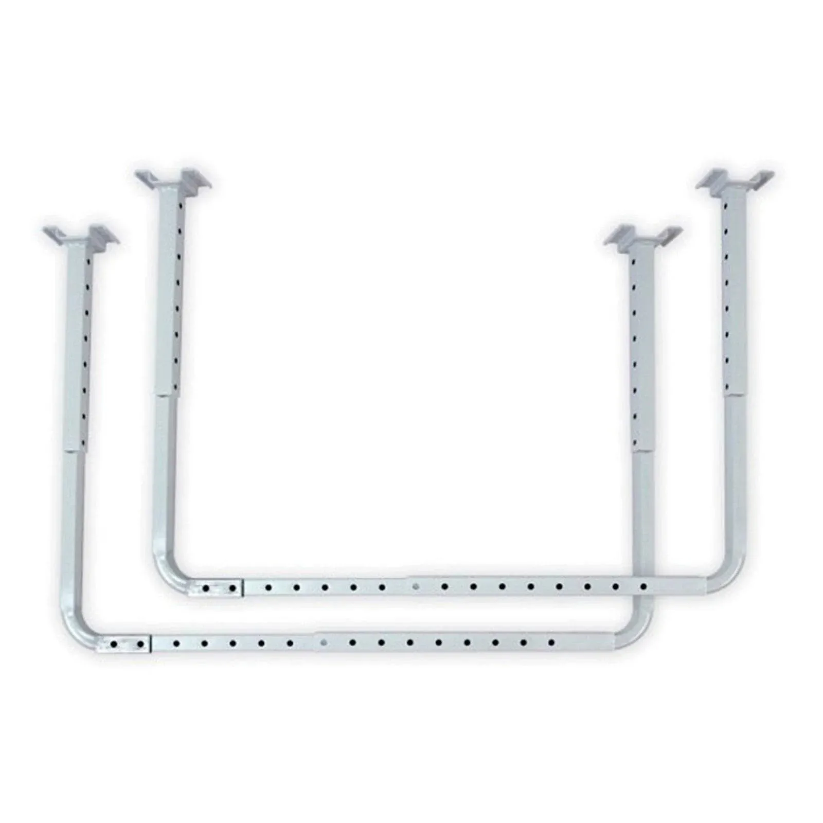 HyLoft Adjustable Racks Ceiling Kit White Steel Overhead Garage Storage 1-Pack