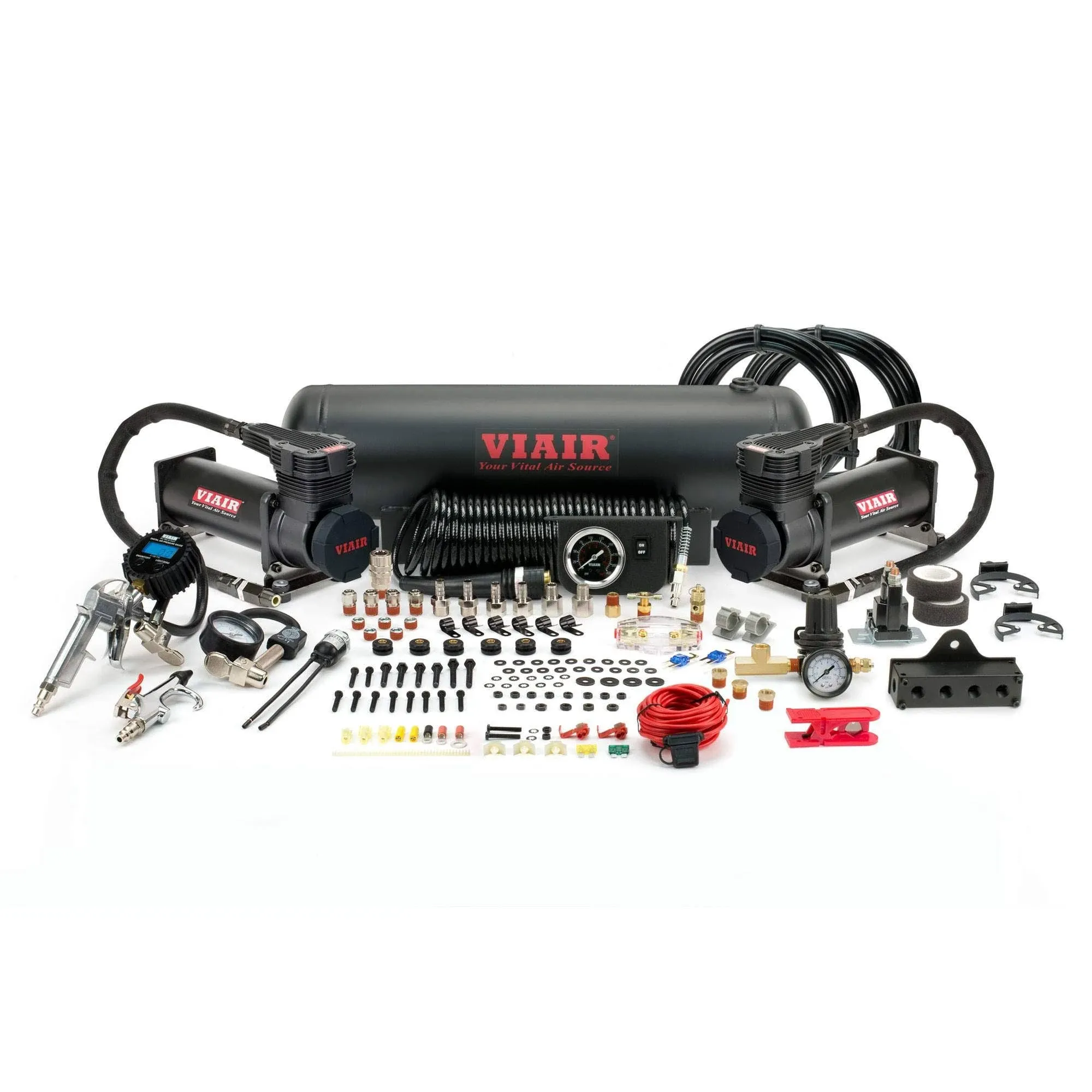 Viair Dual Gen 2 485C Onboard Air System - 200 PSI - Stealth Black