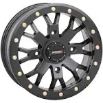 System 3 SB-4 Beadlock 14x7 ATV/UTV Wheel - Matte Black (4/137) 6+1 14S3-3137