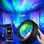 RUISHINE Light Projector, Galaxy Projector for Bedroom Northern Lights Aurora Projector with Timer, App Control Night Light Gift for Kids Adults