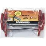 Bondhus 13387 Set 8 Graduated Length Hex T-Handles 2 - 10mm