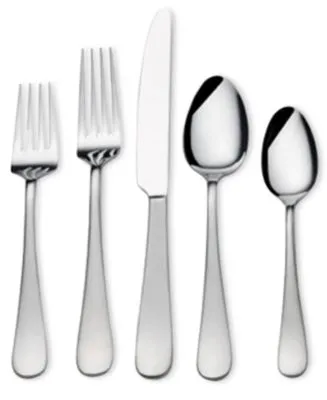 Gourmet Basics by Mikasa Satin Symmetry 20-Piece Stainless Steel Flaware Set, Service for 4