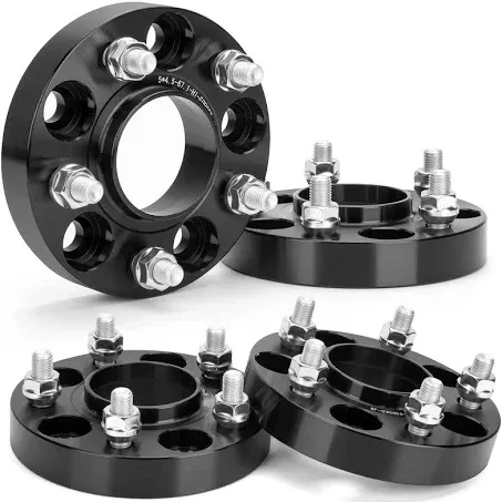 KSP 5x114.3 Wheel Spacers for Compass Fusion Escape, 1"(25mm) Hubcentric Spacer with M12x1.5 Thread Pitch 67.1mm Bore Compatible with CX-3 MK Patriot, 5x4.5 Forged Spacer with Hub-Lip for 5 Lug Wheel