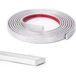 Art3d 30 ft Peel and Stick Flexible Vinyl Molding Trim for Wall Tile Edges, Kitchen Backsplash, Mirrior Frame in Sliver