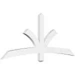 Ekena Millwork GBP072X30X0204DAV00 72"W x 30"H x 2"D x 4"F, 10/12 Pitch, Davenport Architectural Grade PVC Gable Bracket