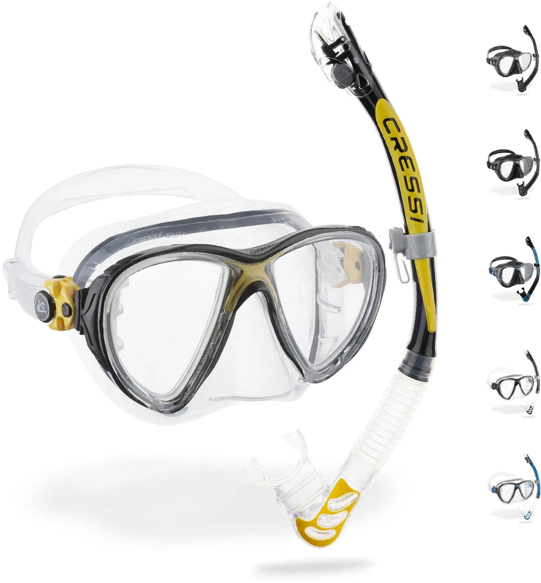 Snorkeling Kit Evo Big Eyes + Alpha Ultra Dry Cressi