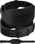 RDX Weight Lifting Belt Gym Fitness, Cowhide Leather, 4” 6” Padded Lumbar Back Support, 10 Adjustable Holes, Weightlifting Powerlifting Bodybuilding Deadlift Squat Workout Strength Training, Men Women