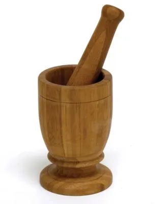 Imusa Mortar & Pestle, Bamboo