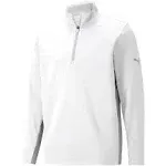 Puma Men's Gamer Golf Quarter-Zip, Bright White