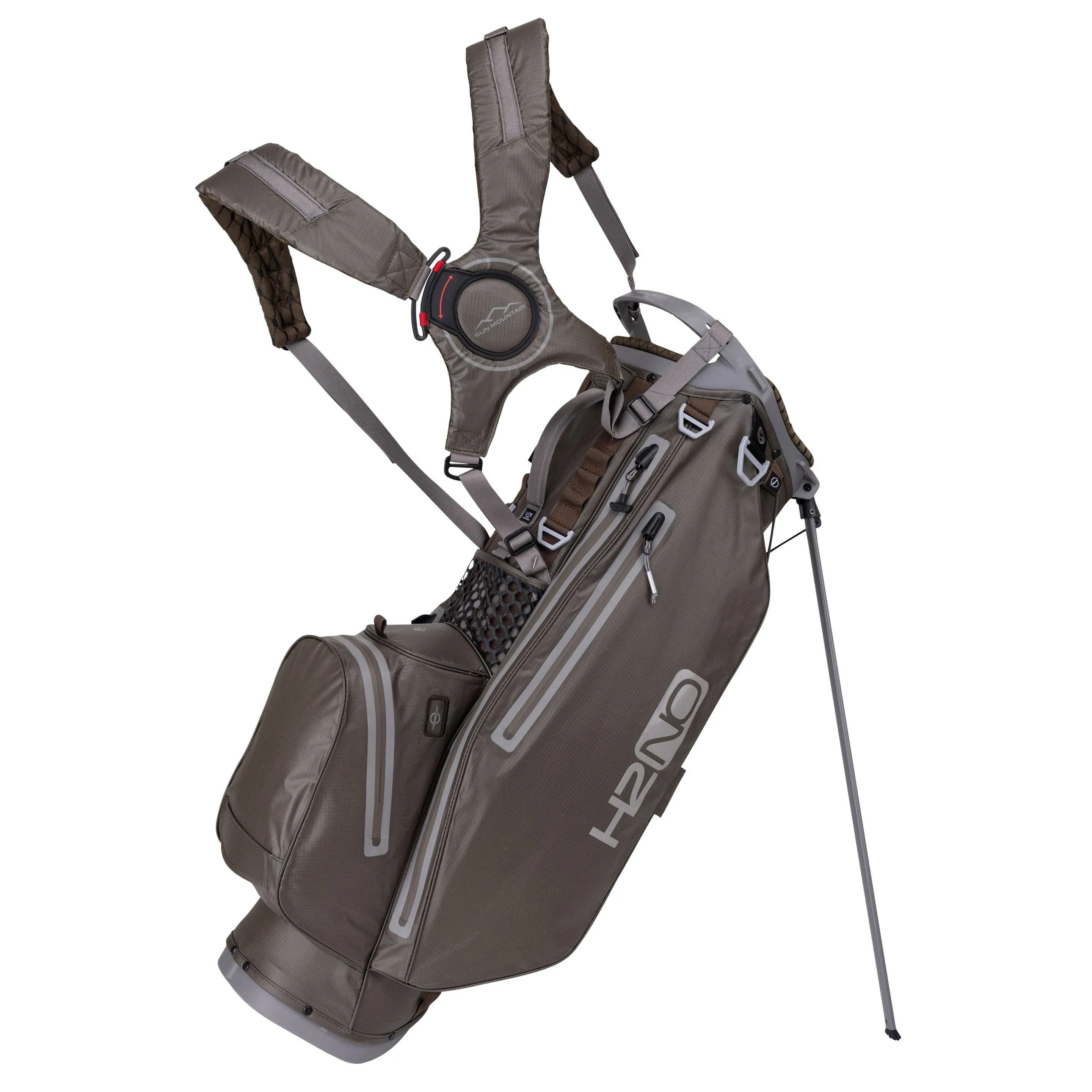 Sun Mountain H2NO 14-Way Stand Golf Bag Steel-Black