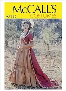 McCall's Patterns McCall's Women's Victorian Dress Costume Sewing Pattern by Angela Clayton, Sizes 14-22