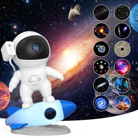 Star Projector, 13 HD Cosmic Scenes Planetarium Astronaut Galaxy Projector for Bedroom, Realistic Starry Sky Galaxy Night Light Projector for Kids Adults Gaming Room/Party/Home Decor