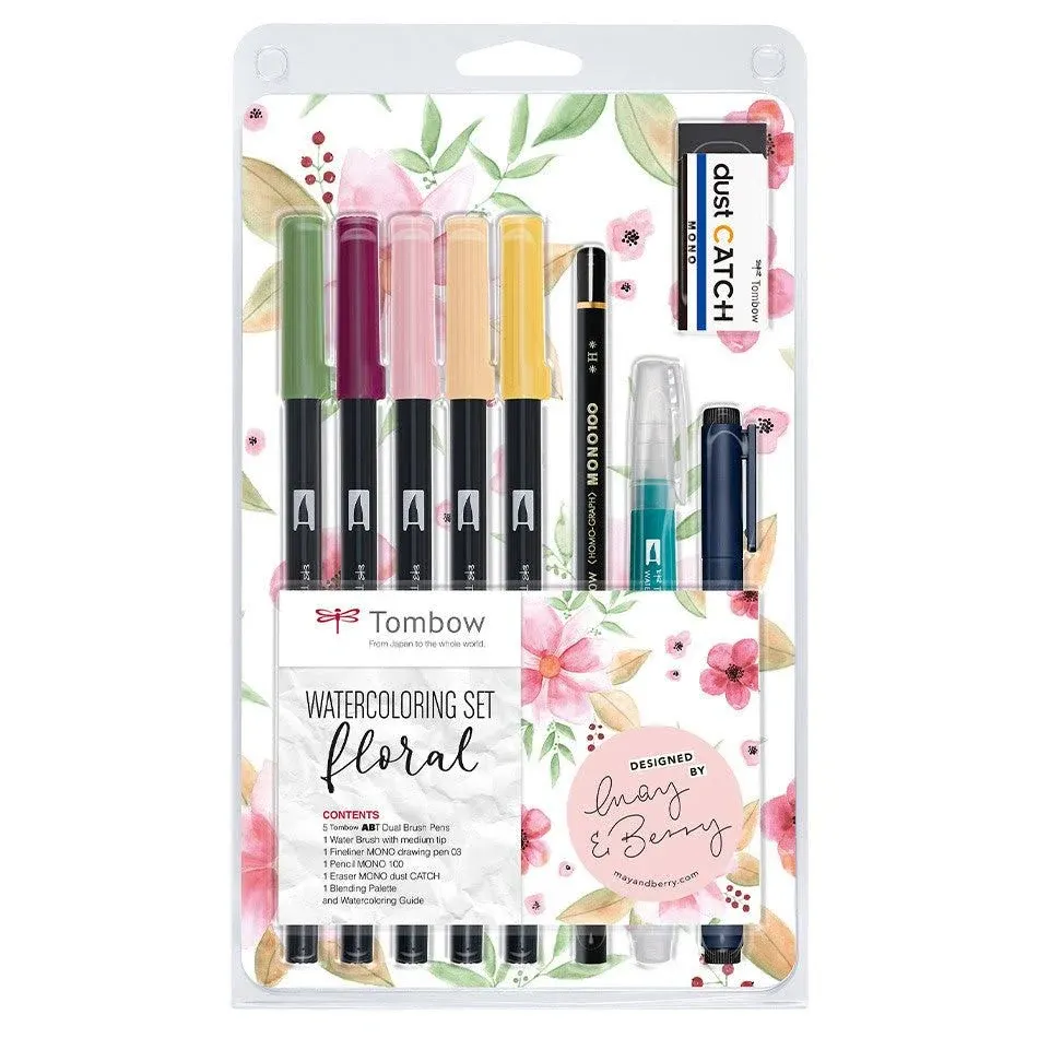 Tombow Watercolouring Set - Floral