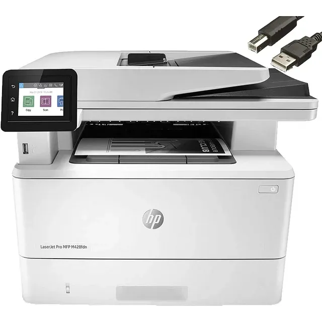 HP LaserJet Pro MFP M428fdn Monochrome All-in-One Printer with built-in Ethernet & 2-sided printing, (W1A29A)