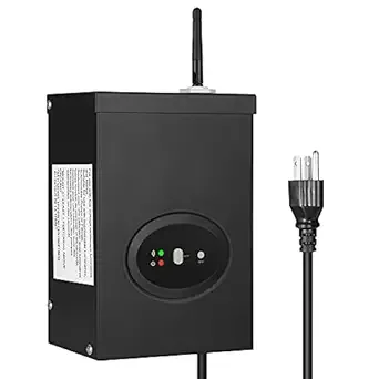 DEWENWILS 120W Smart Wi-Fi Low Voltage Transformer, Schedule and Timer, Compatible with Alexa and Google Home, 120V AC to 12V AC, Weatherproof for Landscaping Light, Spotlight, Pathway Light