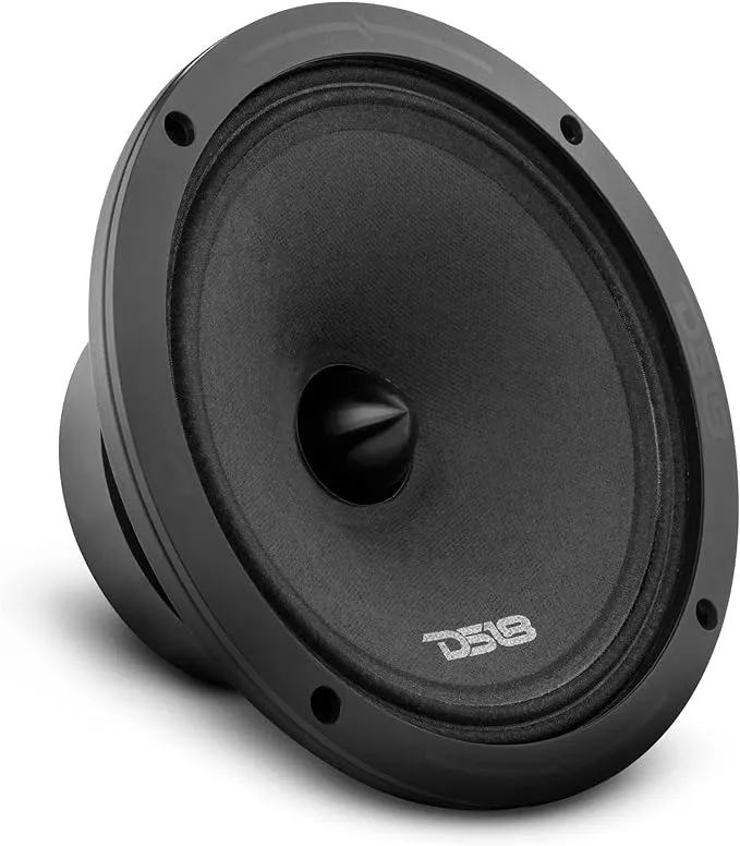 DS18 PRO-ZXI8.4BM 8 Inches Car Audio Mid-Range Loudspeaker with Bullet 700 Watts 4-Ohm (1 Speaker)