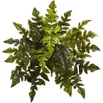 24&quot; Holly Fern Artificial Plant (Set of 2)