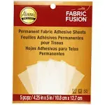 Aleene's Fabric Fusion Sheets 4.25"x5" 5/Pkg