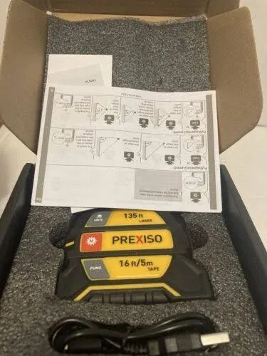 PREXISO 2-in-1 Laser Tape Measure