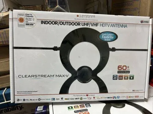 Antennas Direct ClearStream 1Max Indoor/Outdoor HDTV Antenna 40+ Mile Model C1MV