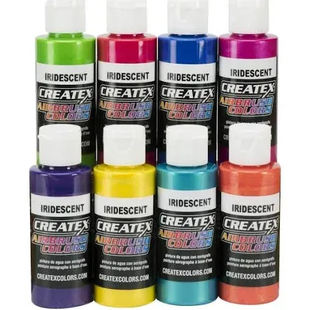 Createx 8 Color Iridescent 2oz Set - SprayGunner