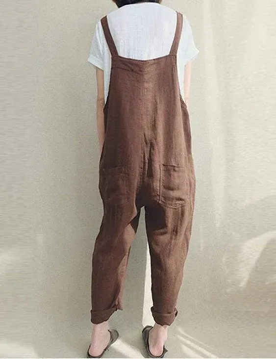 Gihuo Women's Fashion Baggy Overalls