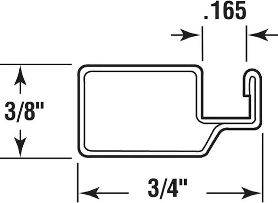 Prime-Line MP14055 Aluminum Screen Frame – 3/8 x 3/4 x 72 In. – Build or Repair Window Screens – Cut to Size – Uses 3/8 x 3/4 In. Screen Frame Corners – Bronze Finish (20 Packs)