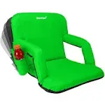 Driftsun Folding Stadium Reclining Bleacher Seat Chair with Back Support 