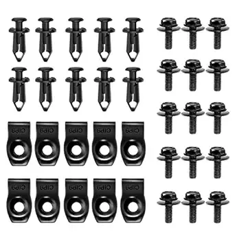 Nilight 35PCS Engine Under Cover Splash Shield Guard Body Bolts Bumper Fender Liner Push Retainer Fastener Rivet Clips Extruded U-Nuts for Infiniti G35 G37 FX35 FX45 EX35 Nissan 370Z 350Z