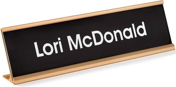 Providence Engraving Personalized Desk Name Plates - Custom Office Wall or Desk ...