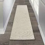 Luxe Weavers Modern Geometric Wave Cream 2x8 Area Rug