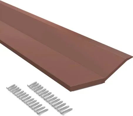 FOSLUOC Garage Door Seal Top and Sides Seal Strip Brown 34.4FT Rubber Weather Stripping Replacement Soft and Hard Composite, Weatherpro