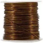 Mandala Crafts Anodized Aluminum Wire for Sculpting Armature Jewelry Making Gem Metal Wrap Garden Colored and Soft 1 Roll(20 Gauge Brown)