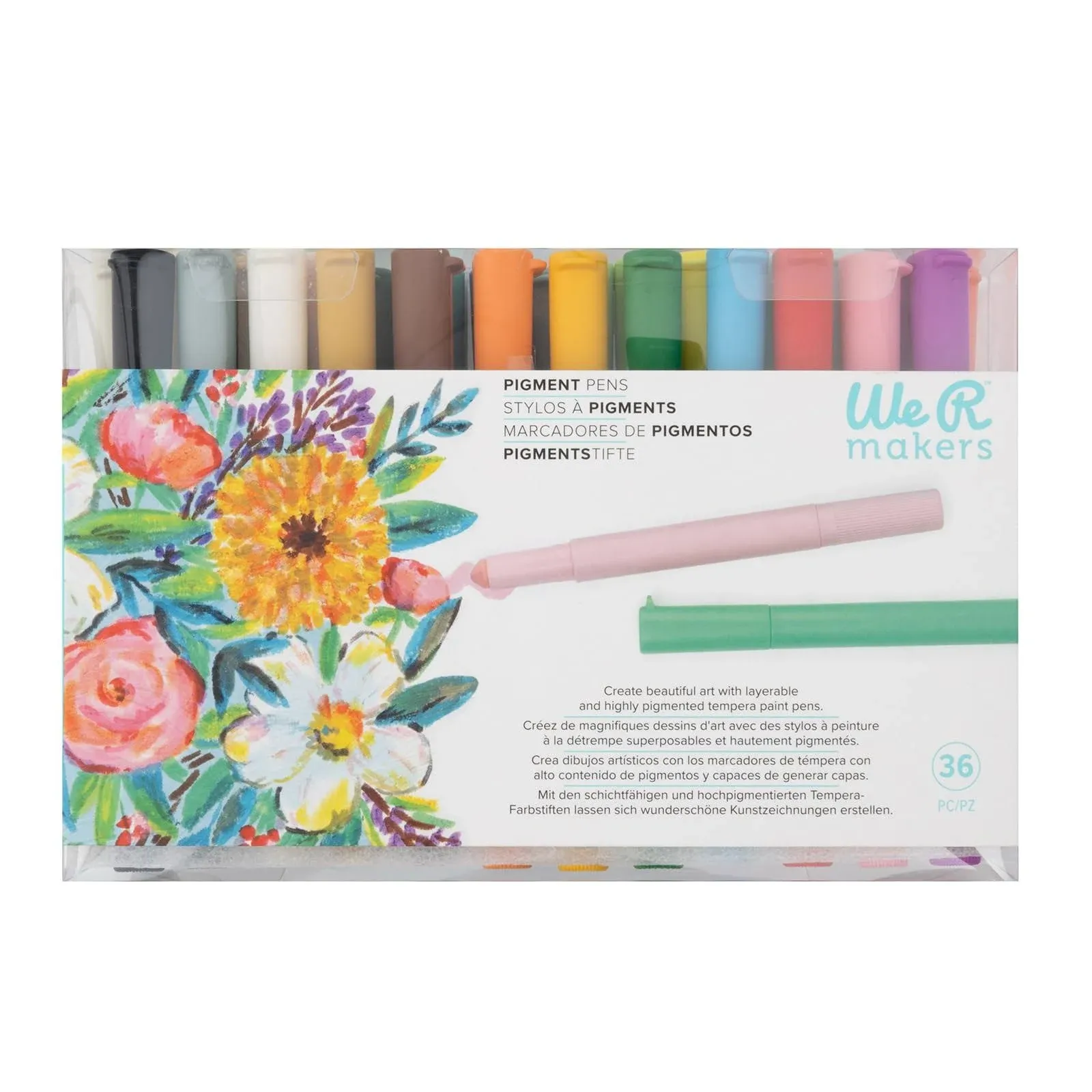 We R Makers Pigment Pens Set of 36 - 22270033 | HSN