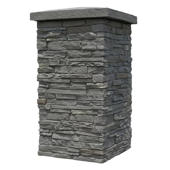 NextStone Slatestone Column Wrap-sq ft Rundle Ridge Faux Stone Veneer Lowes.com