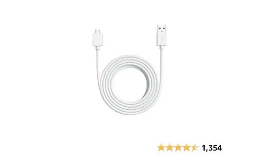 Ring 10 ft USB-A to Micro USB Power Cable for Indoor Cam - White