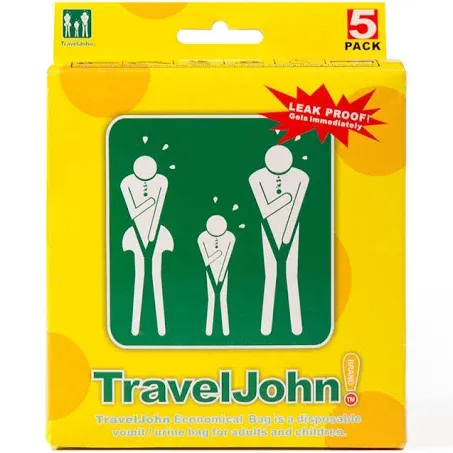 Travel John Disposable Urinal - 3 Pack