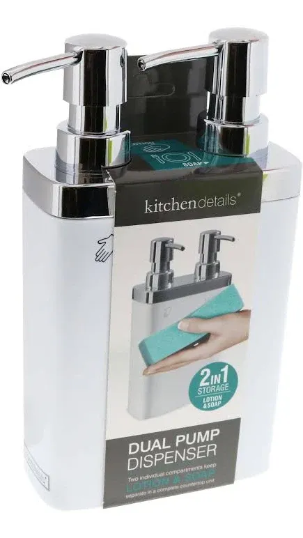 Kitchen Details White 20-oz Capacity Freestanding Soap and Lotion Dispenser Lowes.com