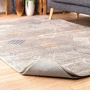 nuLOOM 2' x 4' Luxury Eco-Friendly Felt Rug Pad, 1/4" Ultra Thick, Non-Slip Backing, Customizable Size, Hardwood, Carpet Tile, Vinyl, Linoleum, Made in USA, 100% Recycled Materials, Grey