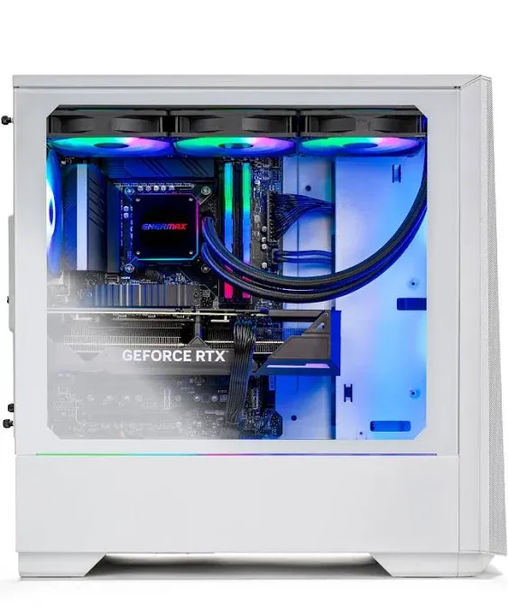 Skytech Gaming Eclipse Lite Gaming PC, Ryzen 7 7800X3D 4.2 GHz, RTX 4070 Ti, 1TB NVMe Gen4, 32GB Ddr5 Ram RGB, 850W Gold PSU Wi-Fi, Win 11 Home, RGB