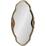 Kate and Laurel Novella Decorative Wall Mirror - 30x18 - Gold