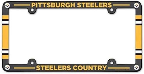 WinCraft NFL Pittsburgh Steelers LIC Plate Frame Full Color