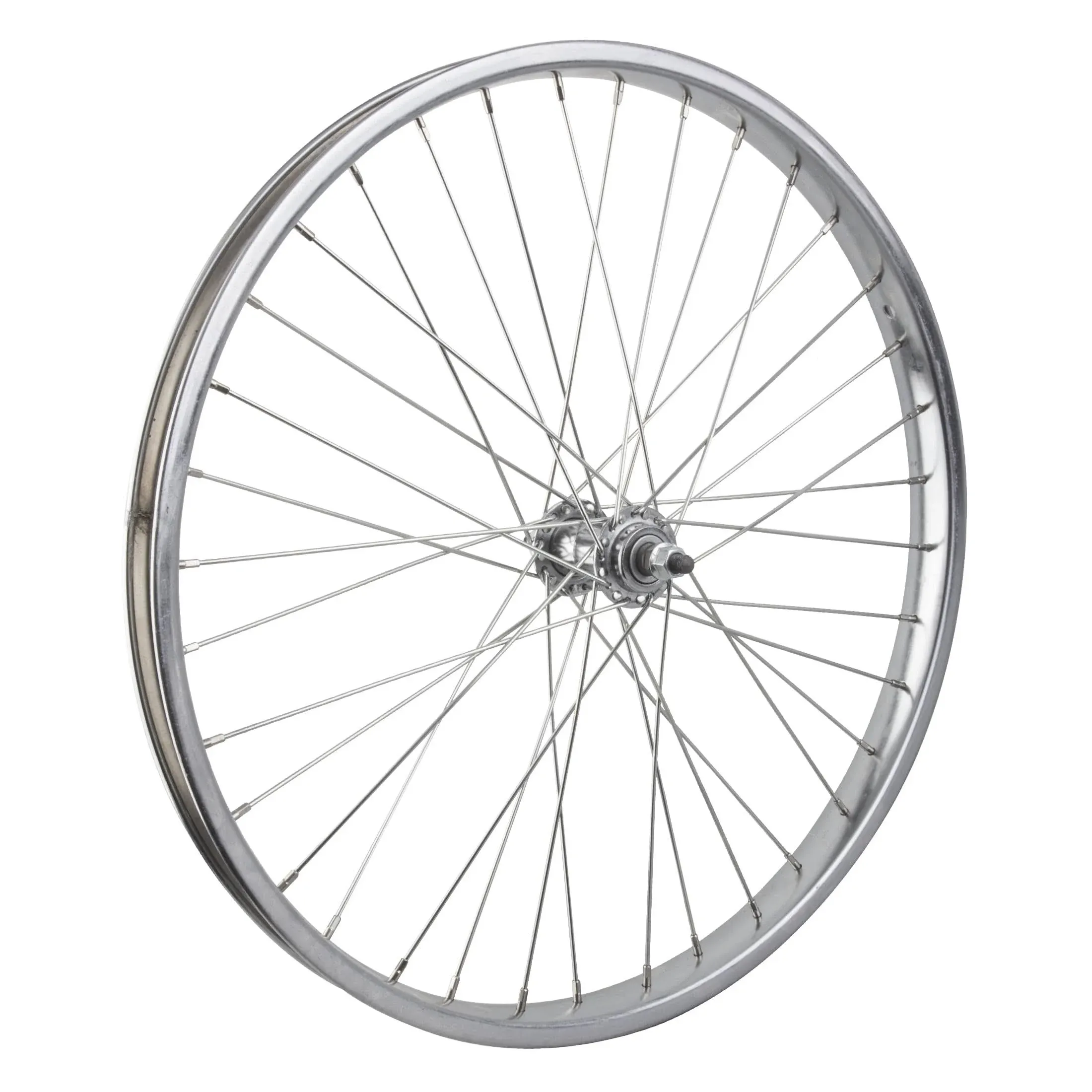 Wheel Master Front Bicycle Wheel 24 x 1.75 36H, Alloy, Bolt On, Silver