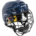 CCM Tacks 210 Hockey Helmet Combo - Navy - SM