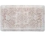  Beige Boho Kitchen Floor Mats Cushioned Anti Fatigue, 3/4 inch Thick Memory 