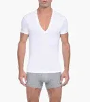 2(X)IST Men's Pima Cotton Slim Fit Deep V-Neck T-Shirt