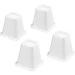 Under Bed Storage &amp; Furniture Risers - White - Set of 4